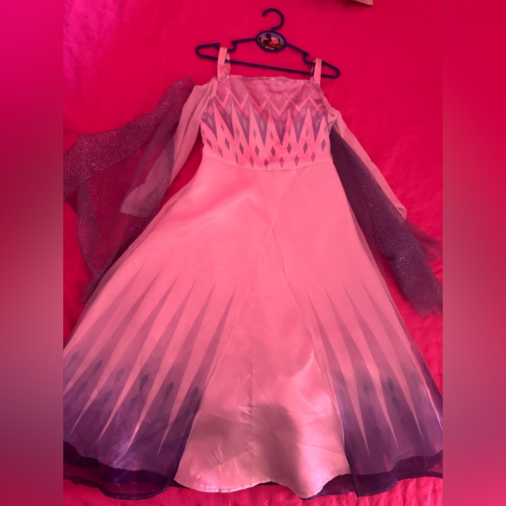 Kids Princess Costume Dress - white and blue